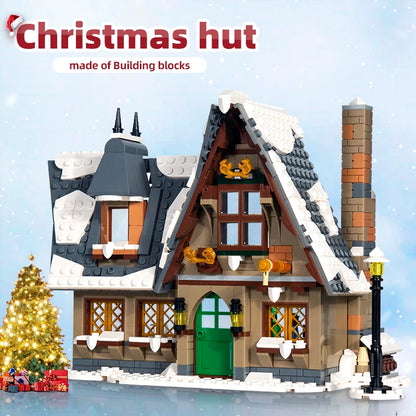 Mould King 16049 Streetview Building Toys The MOC Christmas Cottage Model Assembly Building Block Brick Kids Christmas Gifts