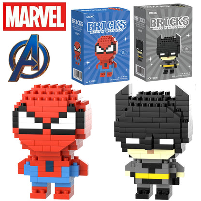Disney Spider Man Building Block Deadpool&Venom Iron Man figure Marvel Legends Cartoon Character Model Toys for Children Gifts