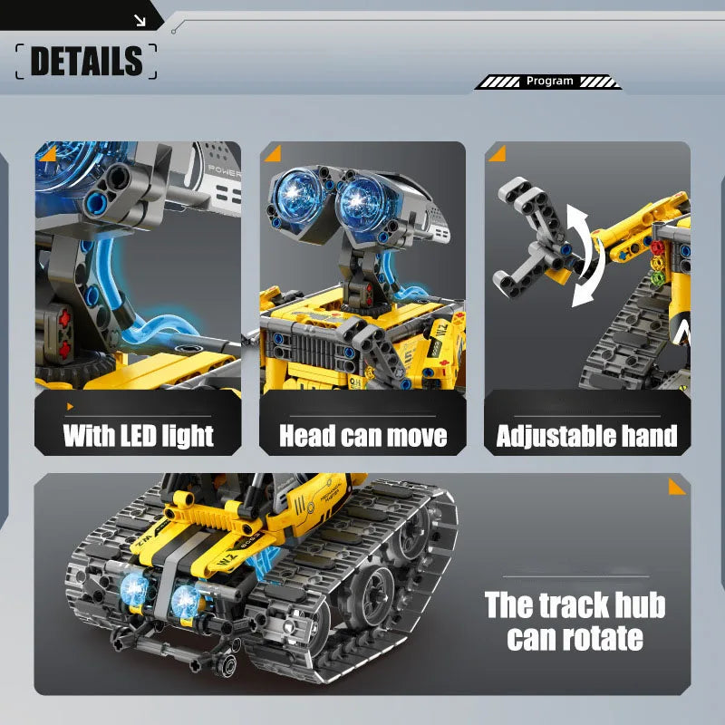 Technical City MOC 4 IN 1 560pcs RC Robot Model Building Blocks Creative DIY Transformation Robot Bricks Toys For Children Gifts