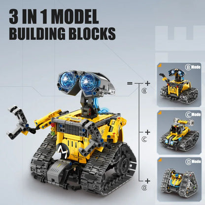 Technical City MOC 4 IN 1 560pcs RC Robot Model Building Blocks Creative DIY Transformation Robot Bricks Toys For Children Gifts