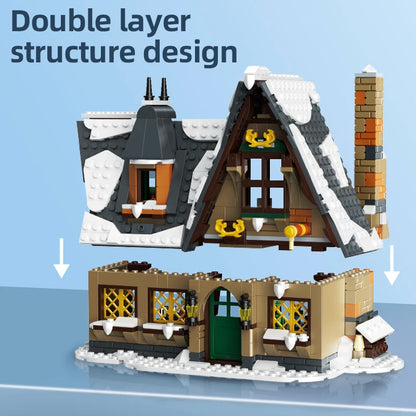 Mould King 16049 Streetview Building Toys The MOC Christmas Cottage Model Assembly Building Block Brick Kids Christmas Gifts