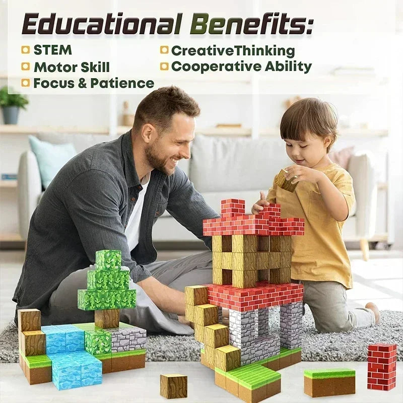 Magnetic Building Blocks Montessori