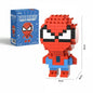 Figurine de Spiderman - Kit de Construction de Super-héros (Micro-Briques)